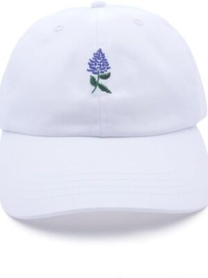 Rose Embroidered Dad Hat Women Men Cute Adjustable Cotton Floral Baseball Cap