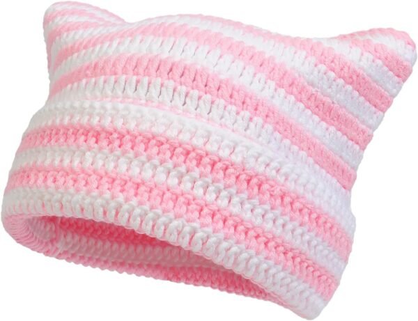 Women Beanie Warm Winter Hats, Soft Knit Lazy Beanie for Women, Women Cat Beanie,Women Fox hat, Slouchy Beanies for Women