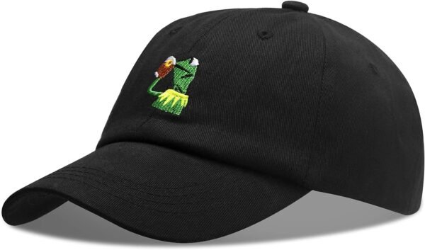 Adjustable Kermit The Frog Embroidered Baseball Cap - Unisex Classic Dad Trucker Hat
