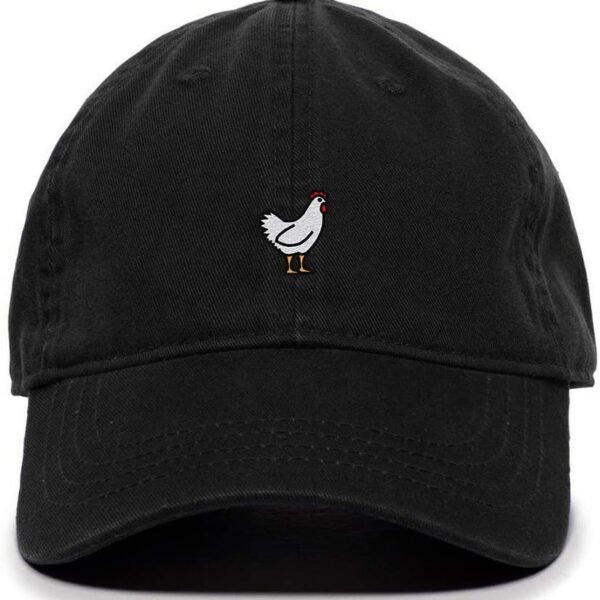 Chicken Baseball Cap Embroidered Cotton Adjustable Dad Hat