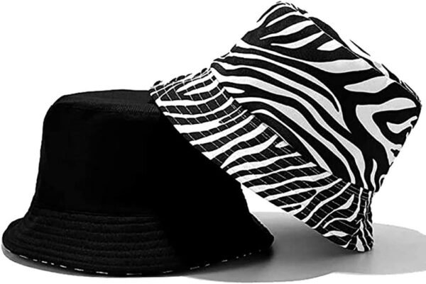 Unisex Bucket Hat Beach Sun Hat Aesthetic Fishing Hat for Men Women Teens, Reversible Double-Side-Wear