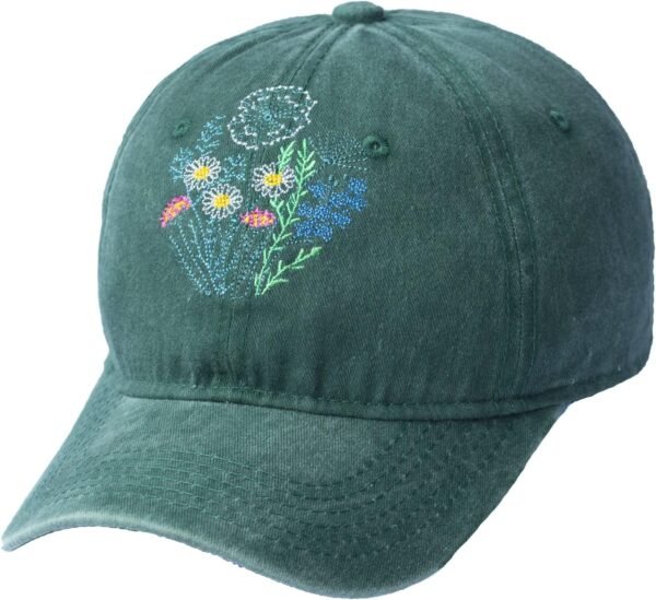 Green Dad Hat Men Women Embroidered Baseball Cap Low Profile Father's Day  Hat Vintage Adjustable Washed Unisex