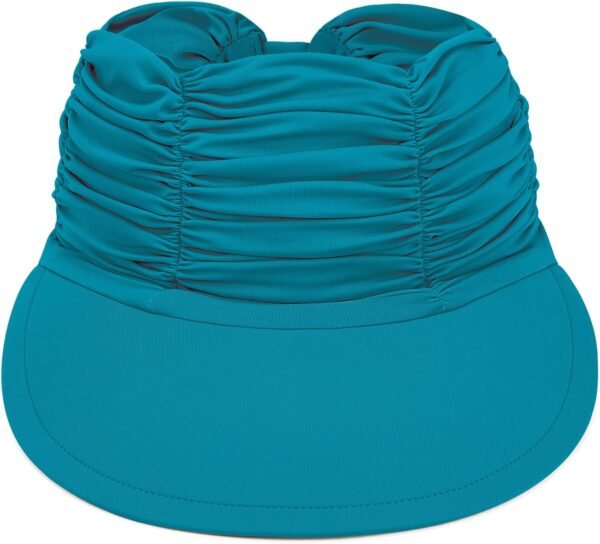 Sun Visors for Women Wide Brim Visor Hats UPF 50+ UV Protection Summer Foldable Ponytail Beach Hats
