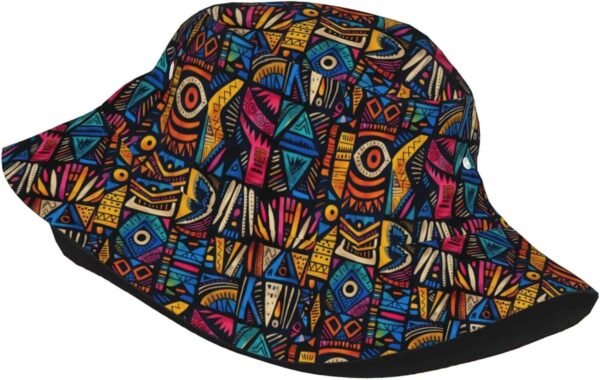 Hawaii Bucket Hat Summer Beach Cap Palm Tree Bucket Hats Tropical Flower Plant Sun Hat for Fishing Hiking Camping