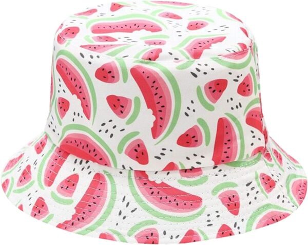 Unisex Print Double Side Wear Reversible Bucket Hat