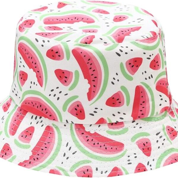 Unisex Print Double Side Wear Reversible Bucket Hat