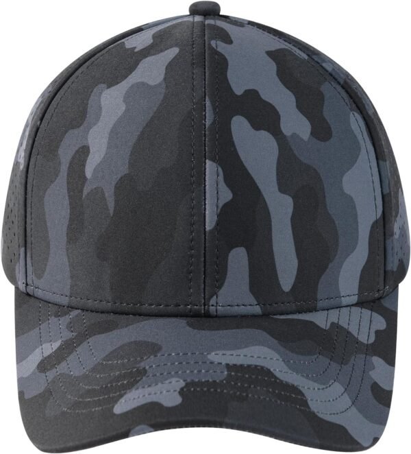 Men Quick Dry Baseball Cap Laser Cut Mesh Ball Curved Brim  Hat