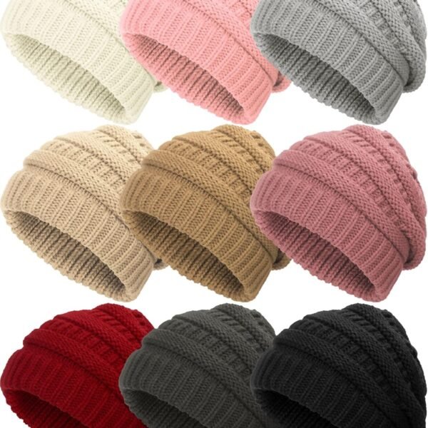 9 Pcs Slouchy Beanies for Women Cold Weather Hats Warm Caps Christmas Winter Gifts Beanies