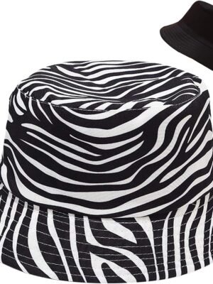 Unisex Bucket Hat Beach Sun Hat Aesthetic Fishing Hat for Men Women Teens, Reversible Double-Side-Wear