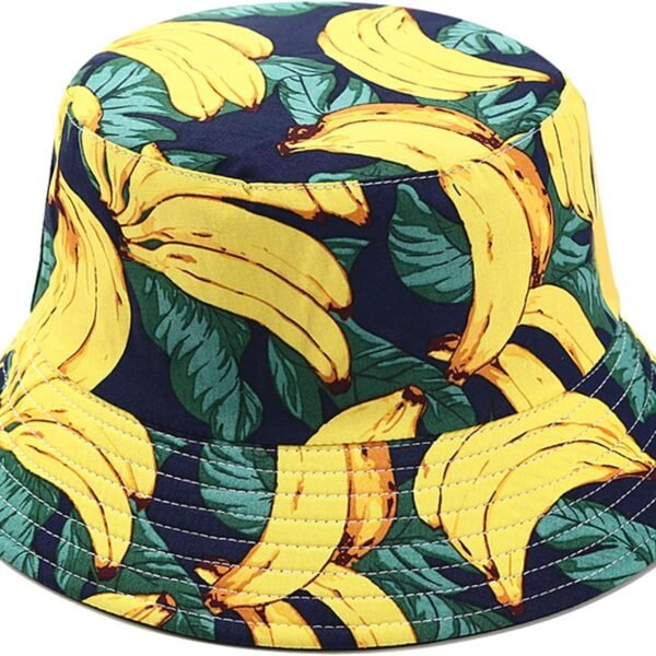 Unisex Print Double-Side-Wear Reversible Bucket Hat