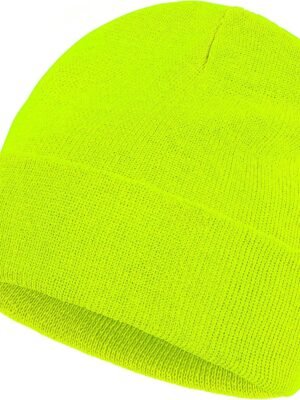 Beanie for Men Women, Slouchy Knitted Beanie Hats Winter Warm Hat Unisex Cuffed Plain Hat for Cold Weather