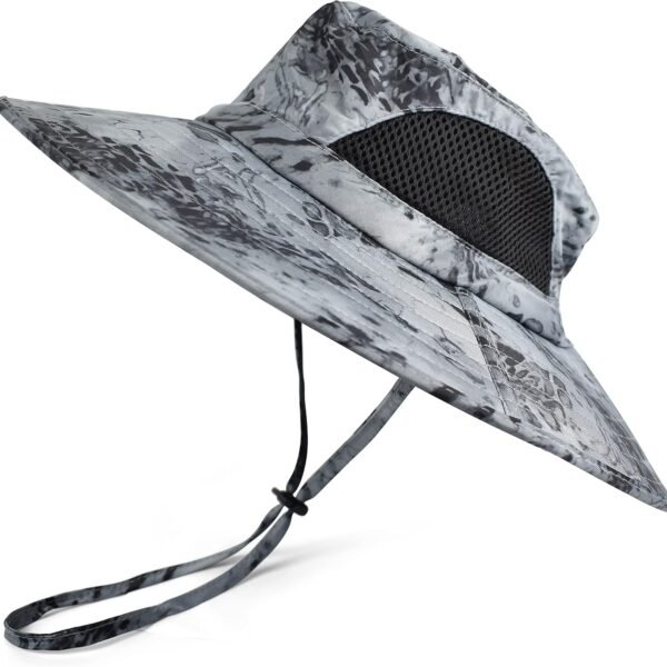 Wide Brim Sun Hat, UPF 50+ UV Protection Waterproof Packable Bucket Hat for Men & Women, Fishing Hiking Beach Garden